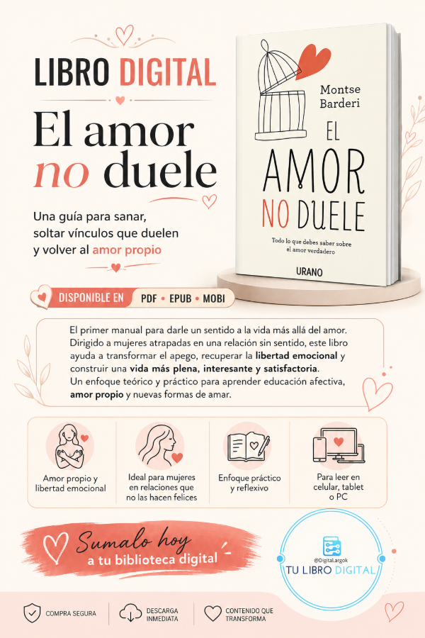 Producto - AMOR NO DUELE  Montse Barderi