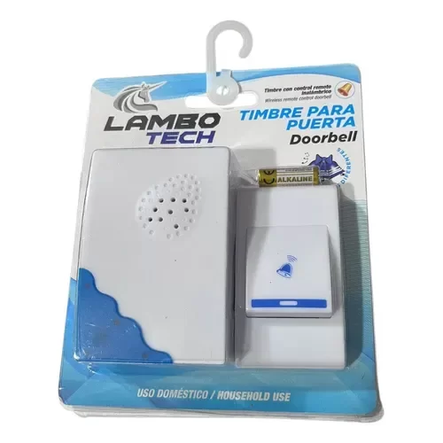 Producto - Timbre a enchufe pulsor a pilas