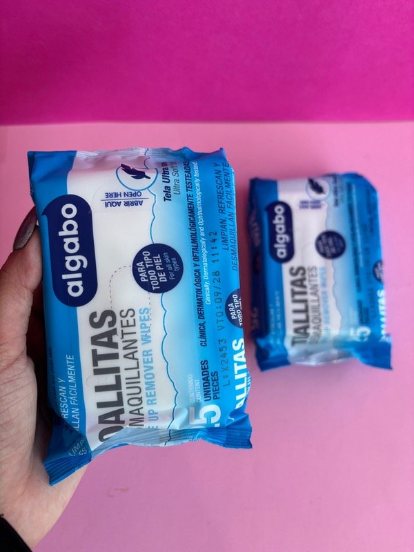 Producto - Toallitas desmaquillante Algabo