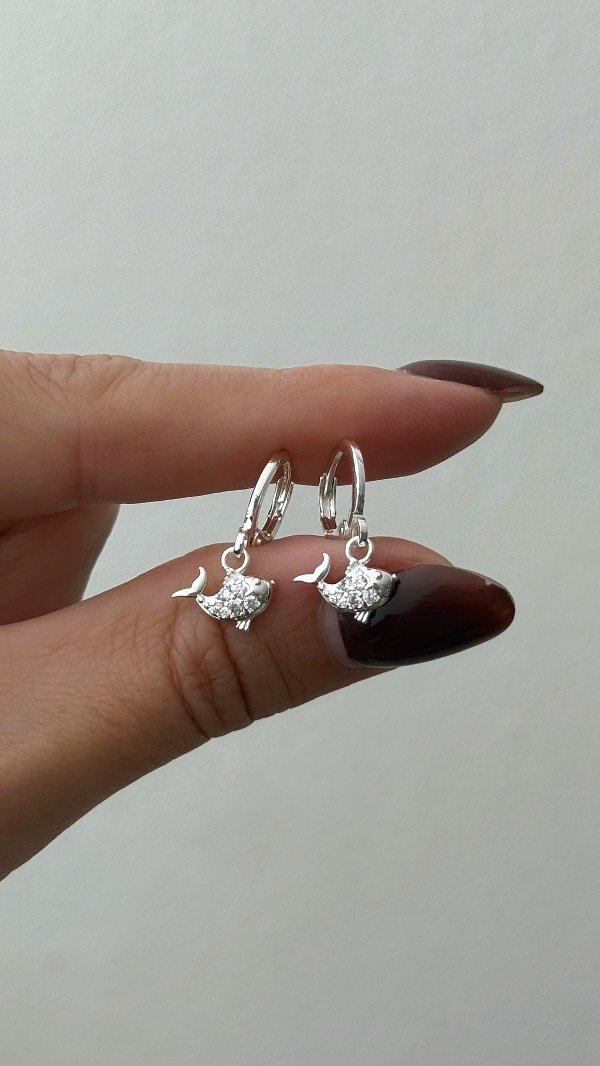 Producto - Argollas 12mm ballenita cubic ACERO BLANCO
