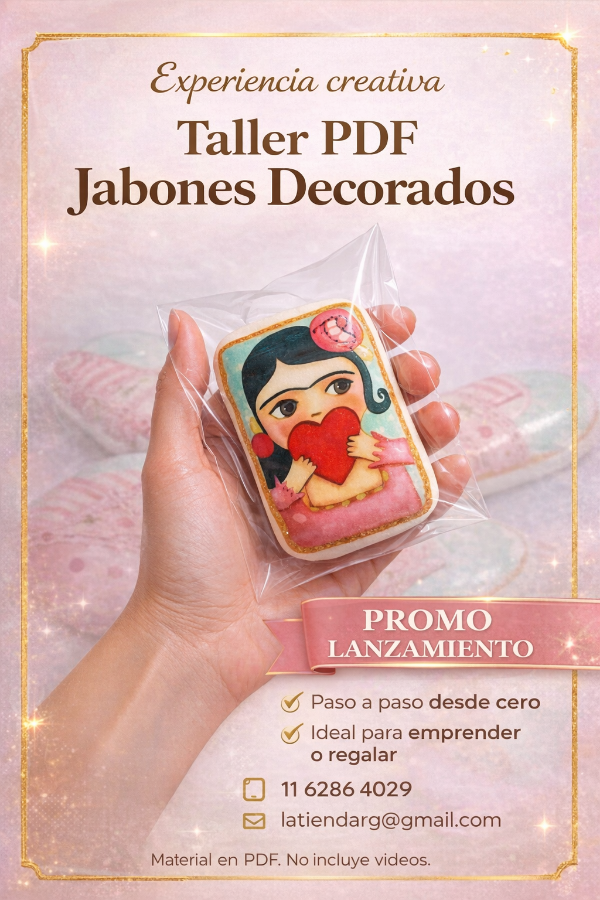 Producto - Taller PDF Jabones Decorados (experiencia creativa digital)