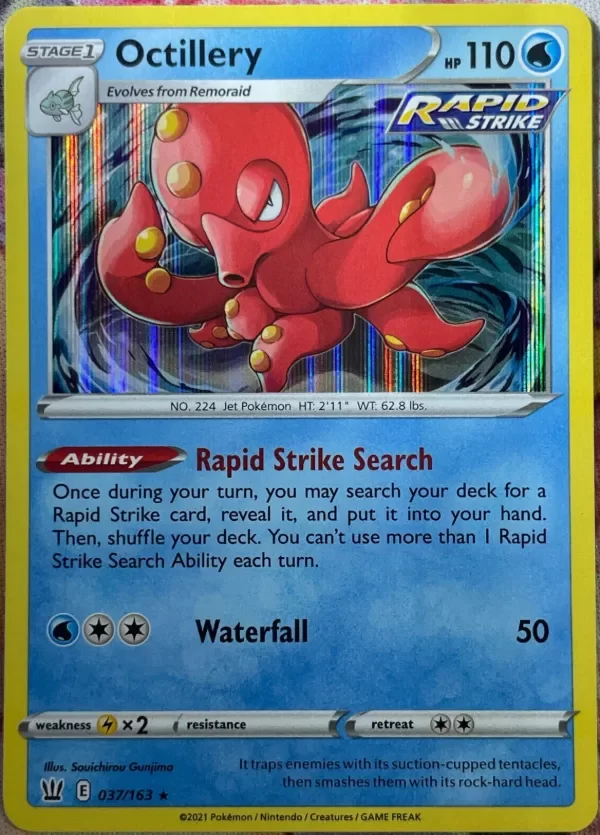 Producto - Octillery Holo Rare - 037/163 - Battle Styles Pokemon 2021