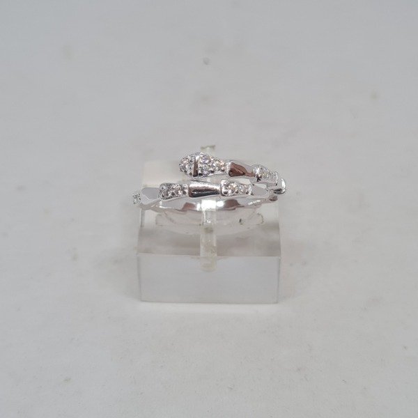Producto - Anillo serpiente cubic blanco
