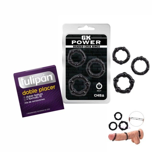Producto - Combo caja tulipán x3uni y 3 anillos retardantes