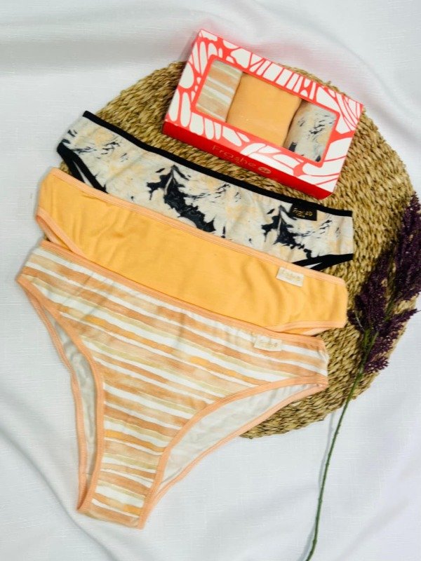 Producto - Art. 5005/E FRASHE PACK X3 Vedetina de Algodón Durazno T: ESPECIAL