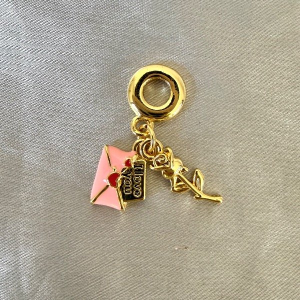 Producto - Charm Carta de Amor-Doble enchapado en oro 18k