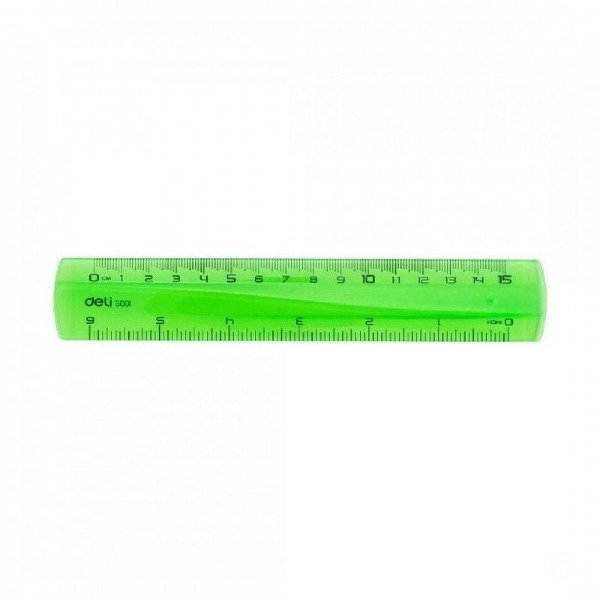 Producto - REGLA DELI PLASTICA FLUO X 15CM VERDE
