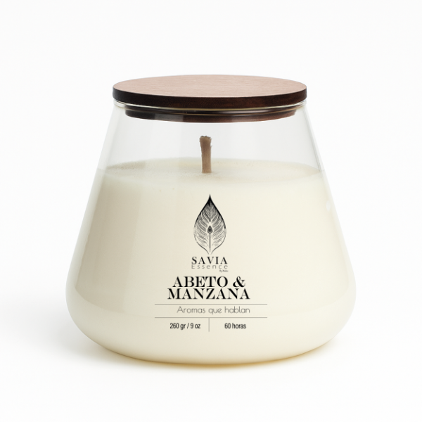Producto - Vela Vaso Volcan Abeto y manzana