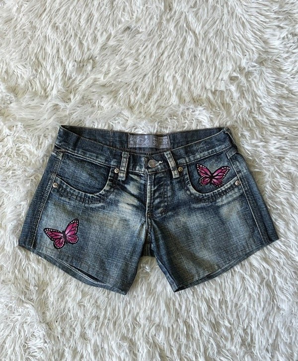 Minishort y2k custom talle 34/36