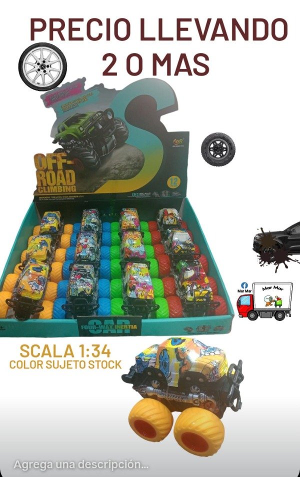 Producto - Camioneta mini fricción (cantidad)