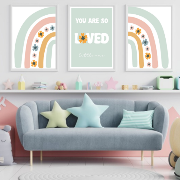 Producto - You are so Loved - Set de 3 Laminas infantiles - LAM-K01