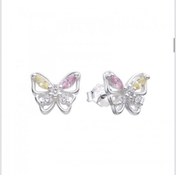 Producto - Aros Maripositas Plata-925. Par
