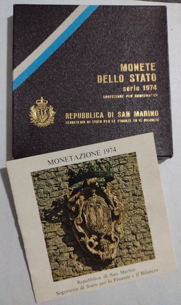 Producto - San marino set 1974 con 500 liras de plata 835