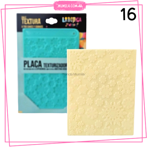 Producto - Placa Texturizadora Copo de nieve MODELO 16 La Botica
