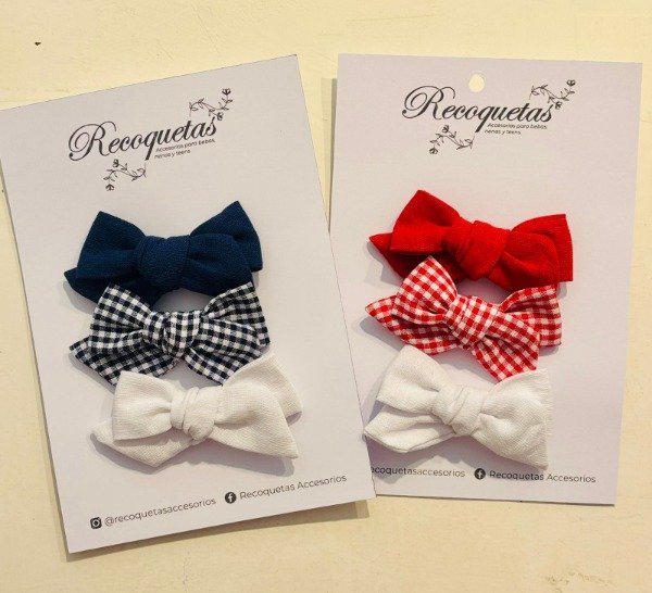 Producto - Pack x3 Moños