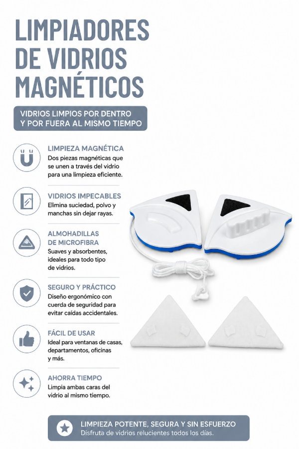 Producto - Limpiador magnético  ventanas