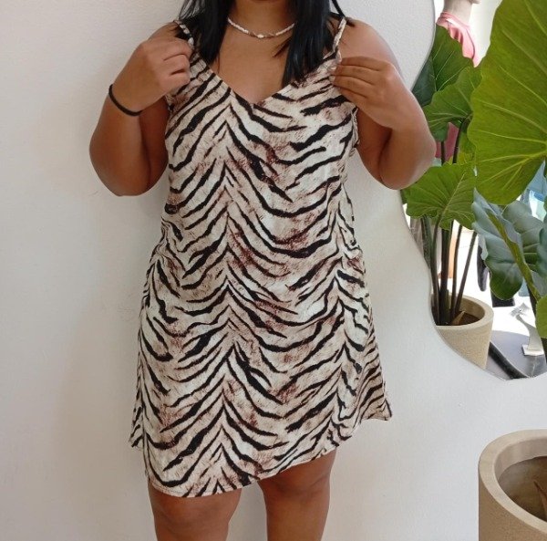 Producto - 664-VESTIDO CORTO TIRA FINA