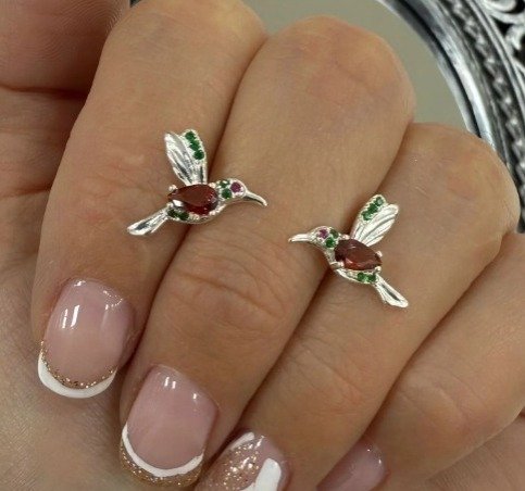 Producto - Aros Colibrí con cubics