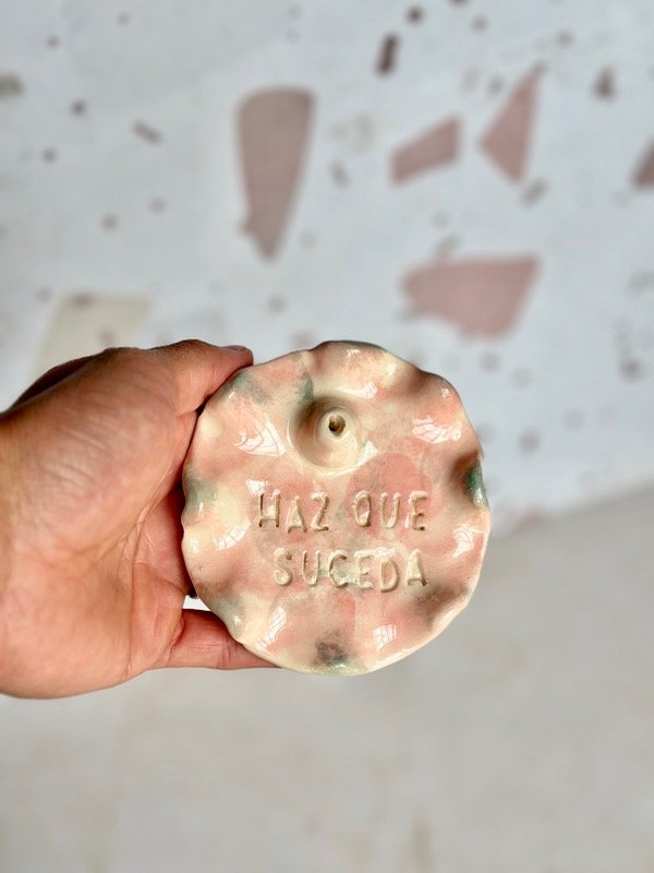 Producto - Porta sahumerios - redondos "colores" rojo 3