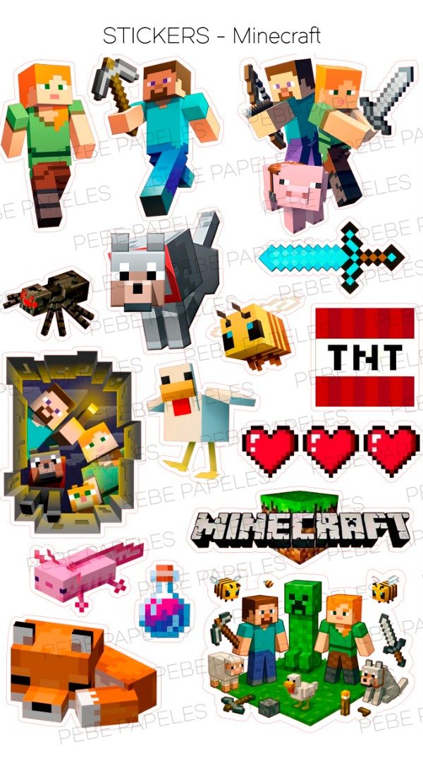 Producto - Stickers Minecraft