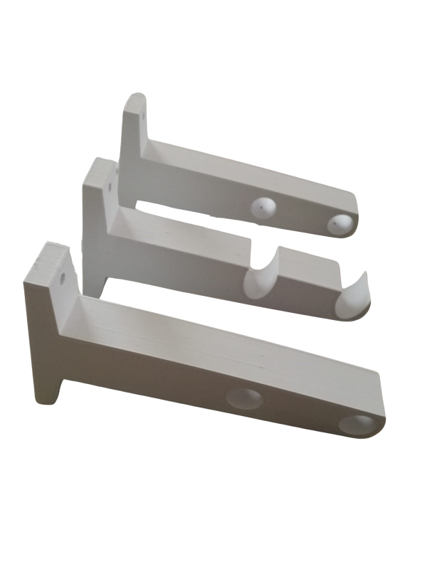 Producto - Soportes De Cortinas Dos Caños Simples Varios Colores Imp 3d