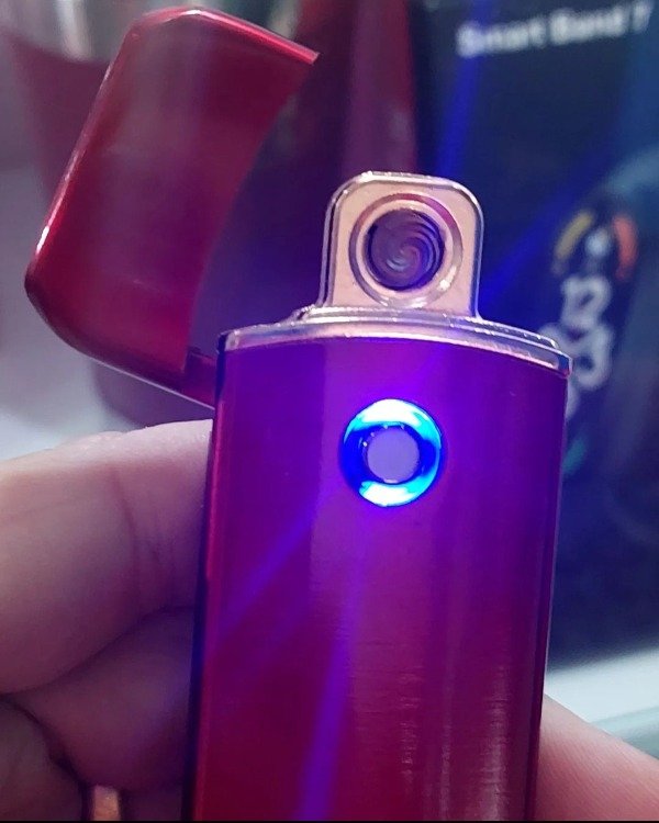 Producto - Encendedor Lighter Usb Recargable Boton Luminoso Catalitico - 1