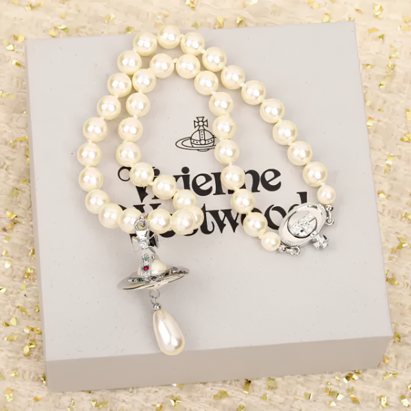 Producto - Collar Hachi Pearl Plateado - 1
