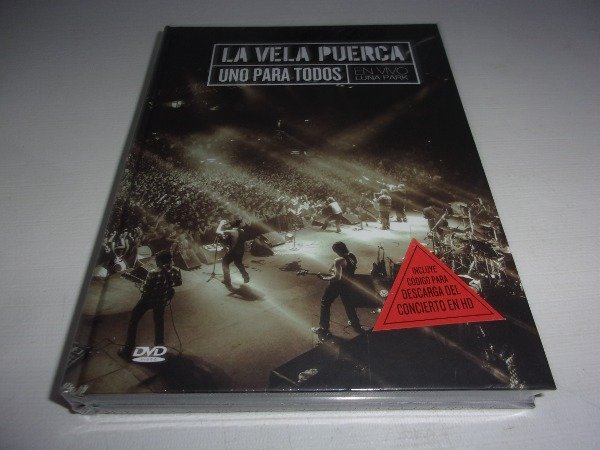 Producto - 2 CD DVD LA VELA PUERCA UNO PARA TODOS VIVO LUNA PARK NUEVO ARG 39E