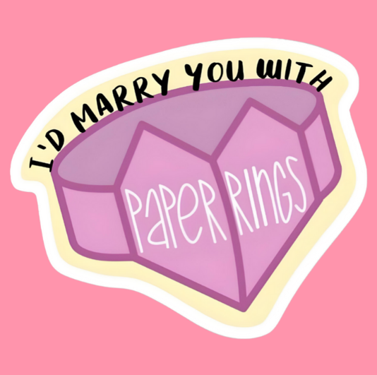 Producto - Paper Rings Sticker