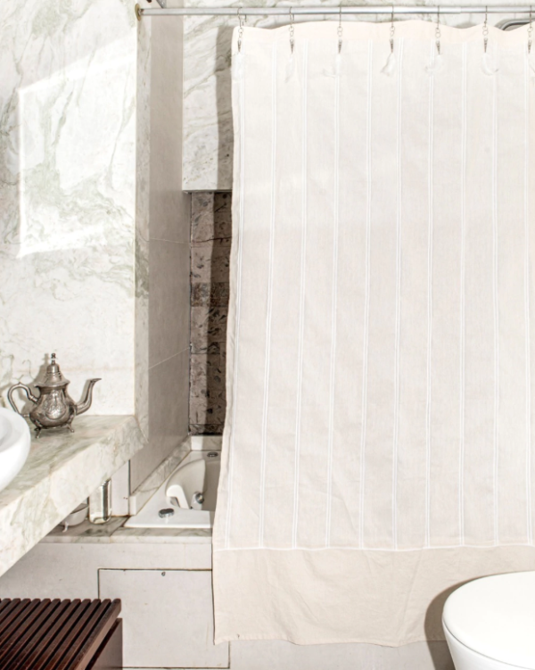 Producto - Cortina de baño tusor rayas - 2