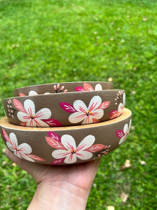 Producto - Set fuentes de algarrobo Amapola Coconut