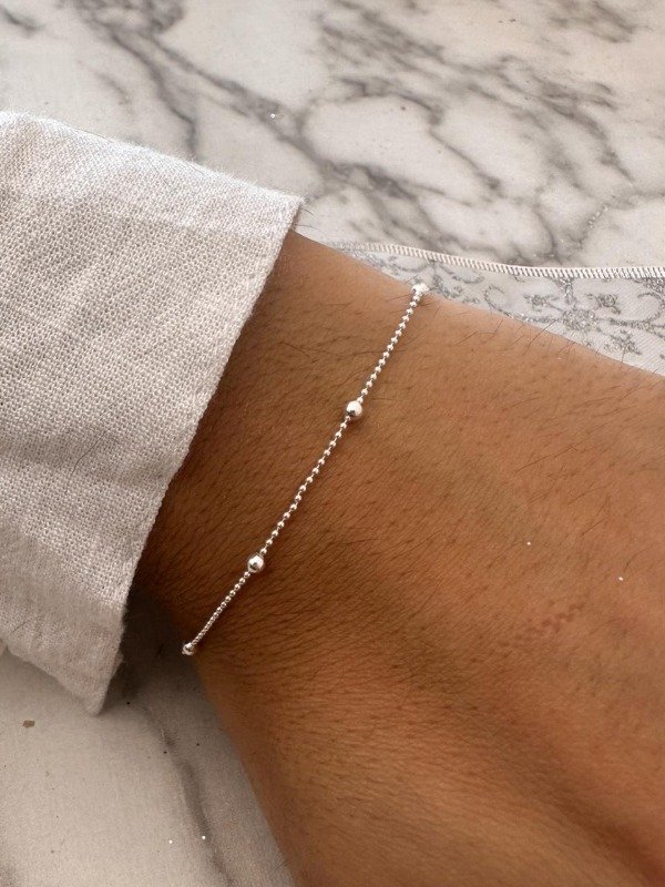 Producto - Pulsera Bolitas Plata 925