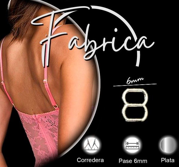 Producto - Corredera zamac de 6 mm (50 unidades)