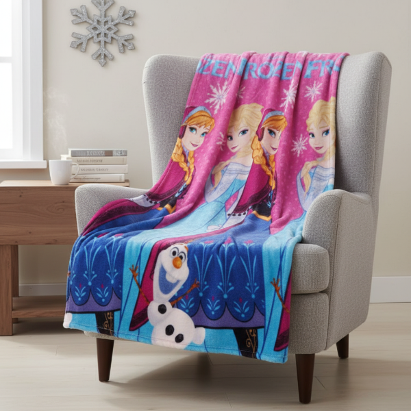 Producto - "Frozen" Manta Frazada de Plush con Corderito