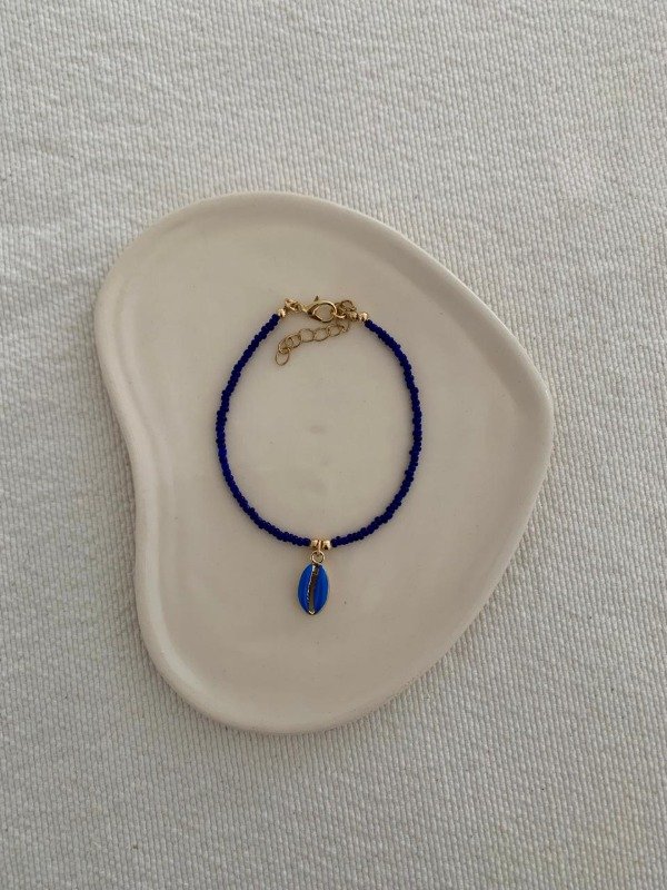 Producto - Tobillera caracol azul
