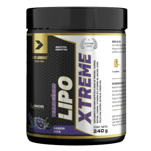 Producto - Lipo Extreme 30 Serv Quemador De Grasa Body Advance En Polvo