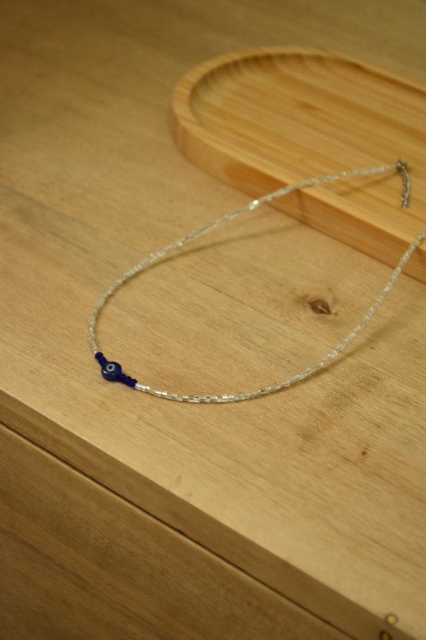 Producto - Collar vidrio, cristal de roca y murano