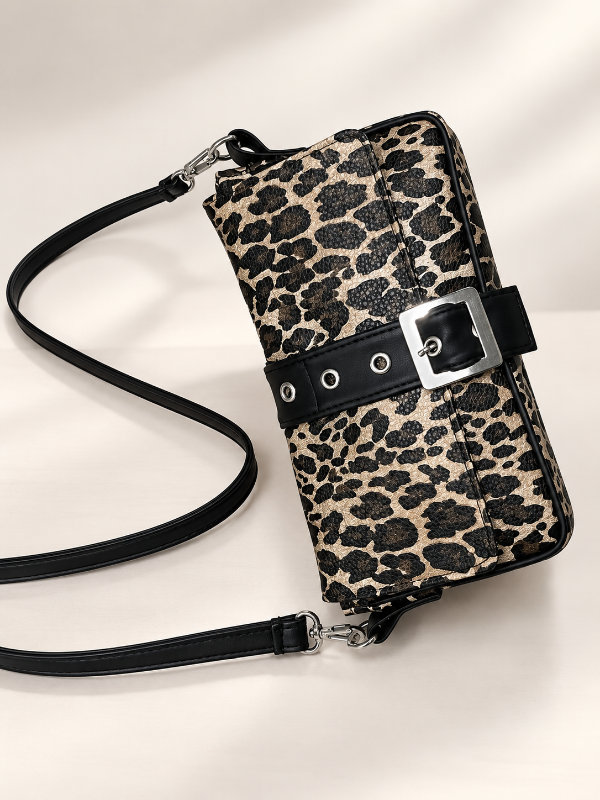Producto - Cartera Bandolera Aitana Animal Print Pu
