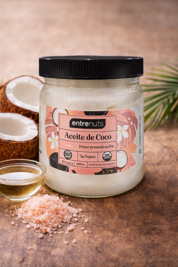 Producto - Aceite de coco Virgen EntreNuts 1L