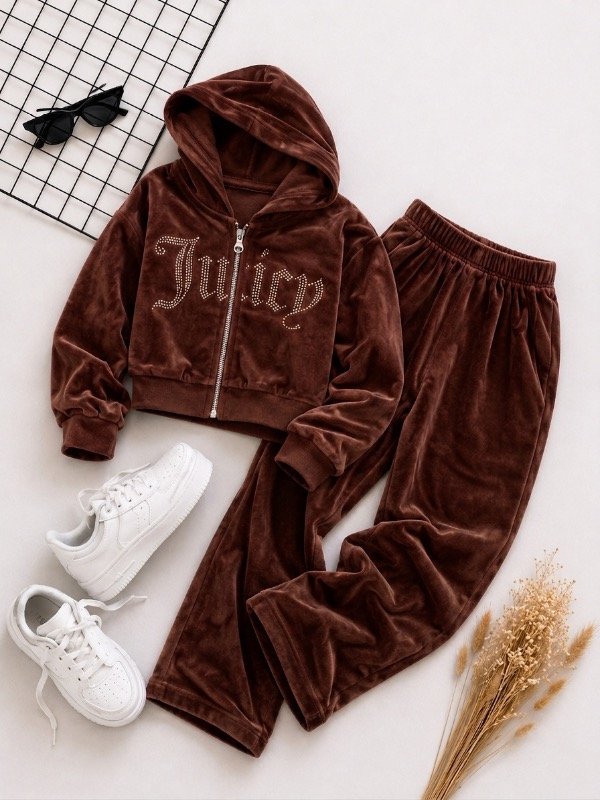 Producto - CONJUNTO JUICY MARRÓN (CAMPERA + PALAZO)