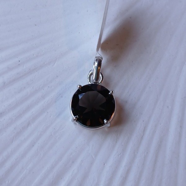 Producto - Dije Plata 925 cuarzo ahumado intenso 2