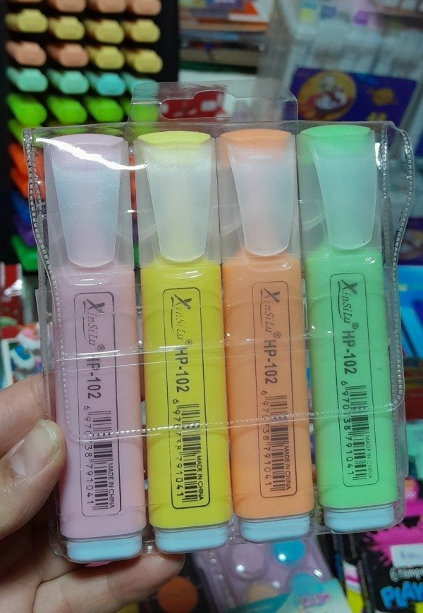 Producto - Resaltador pastel 4 unid.