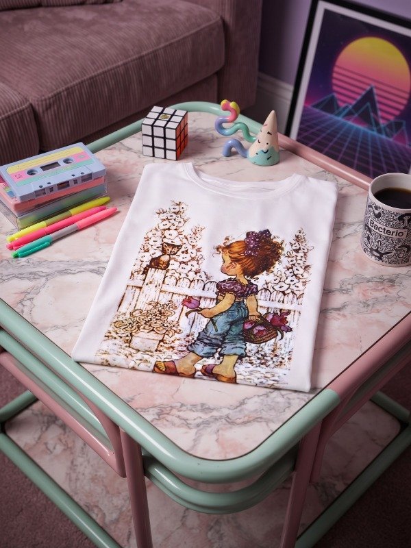 Producto - Remera Mujer Sarah Kay Gatito