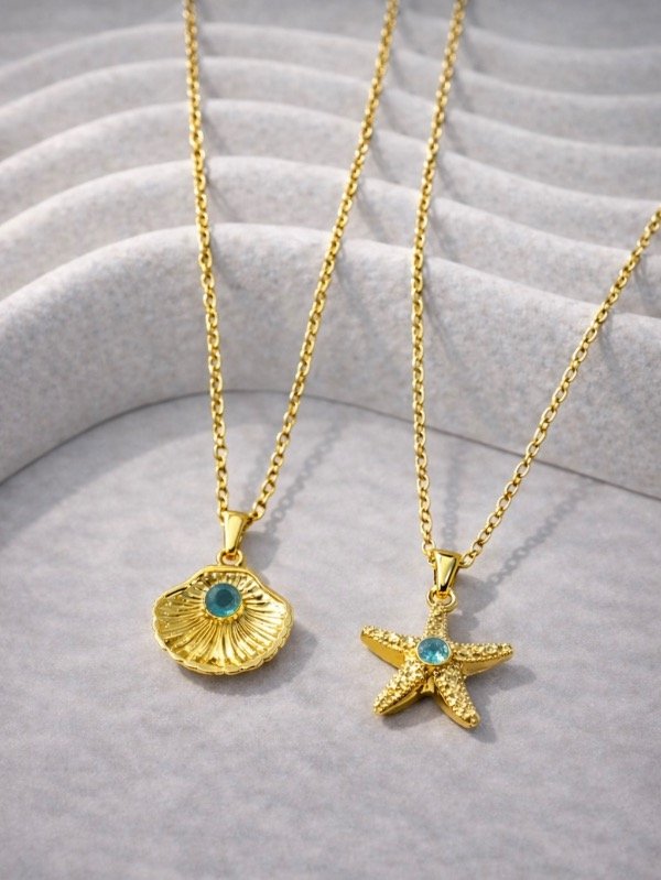 Producto - CADENAS DORADAS DE MAR CON CUBIC 5596