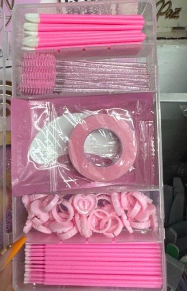 Producto - kit de pestañas rosa