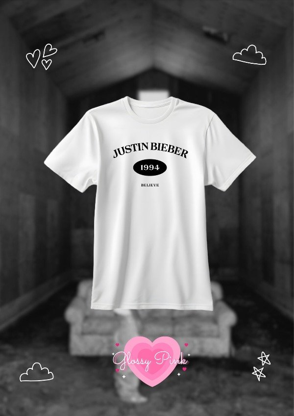 Producto - Remera Justin Est 1994 - VINILO TEXTIL
