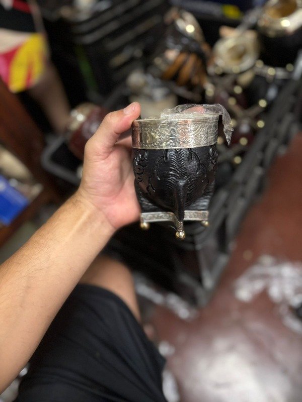 Producto - imperial, cuero dibujado, virola alpaca lisa, + RB