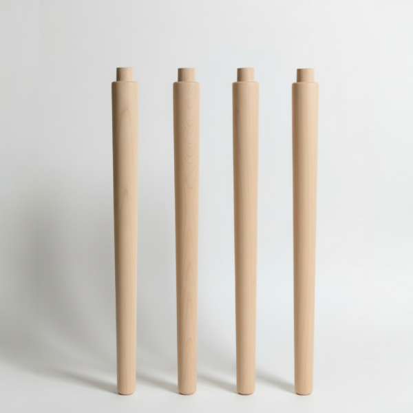 Producto - Pack 4 Patas escandinavas Palo Blanco 45cm
