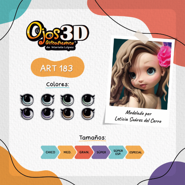Producto - Ojito 3D art 183 LOL