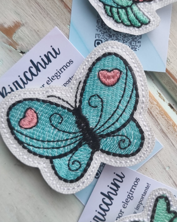 Producto - Pines Personalizados  - "Mariposa Turquesa" - 1